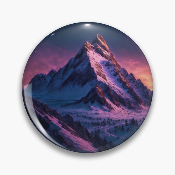 Item preview, An Awe-Inspiring Mountain Scene with a Prominent Ridge Line that Stretches Across the Horizon, Connecting a Series of Majestic Peaks in a Stunning Display of Nature's Power, Ai Generated Art designed and sold by AiGens.