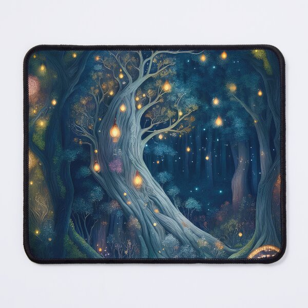 Item preview, Fairy Butterfly Mushrooms Forest designed and sold by druidwolfart.