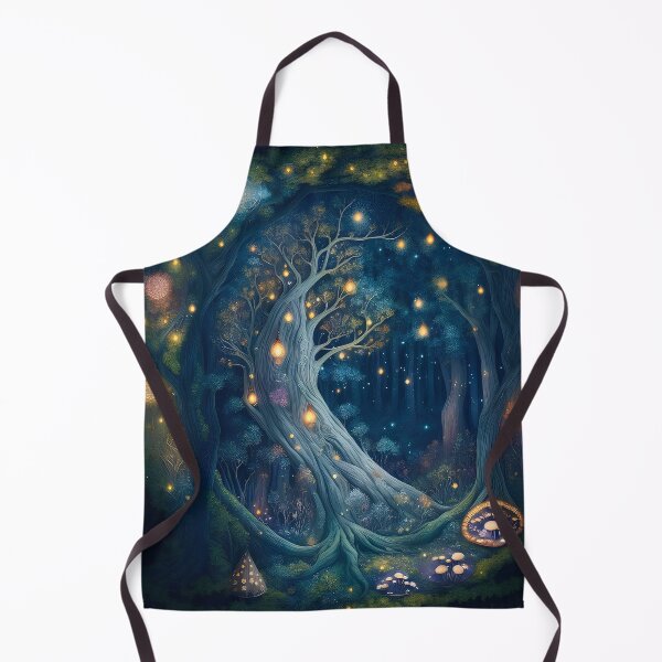 Item preview, Fairy Butterfly Mushrooms Forest designed and sold by druidwolfart.