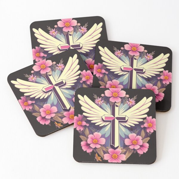 Item preview, Floral cross design  designed and sold by Roxburylane.