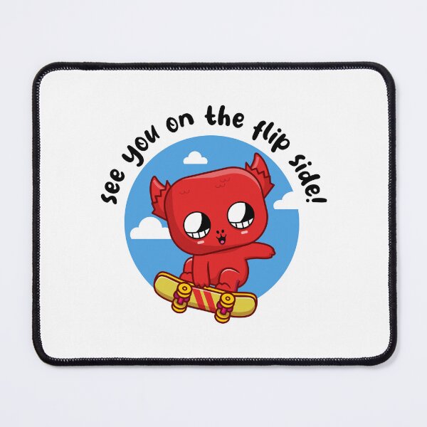 Item preview, Skateboarding cheeky devil (on light colors) designed and sold by messy-nessie.
