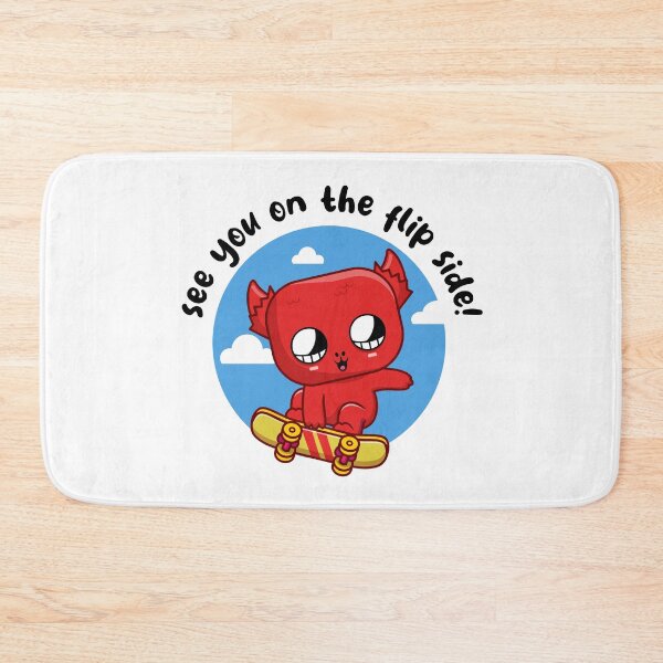Item preview, Skateboarding cheeky devil (on light colors) designed and sold by messy-nessie.