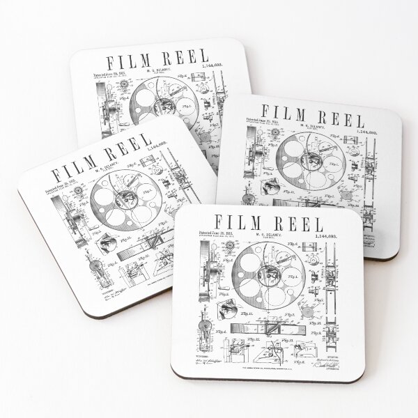 Item preview, Cinematography Movie Film Reel Camera Vintage Patent Print designed and sold by GrandeDuc.