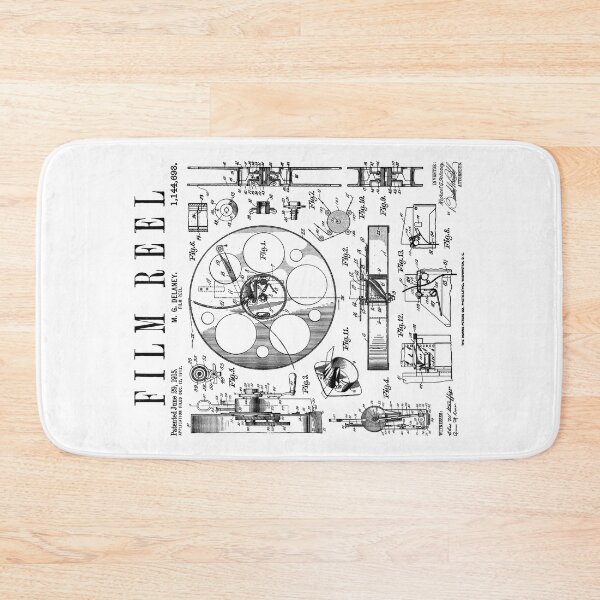Item preview, Cinematography Movie Film Reel Camera Vintage Patent Print designed and sold by GrandeDuc.