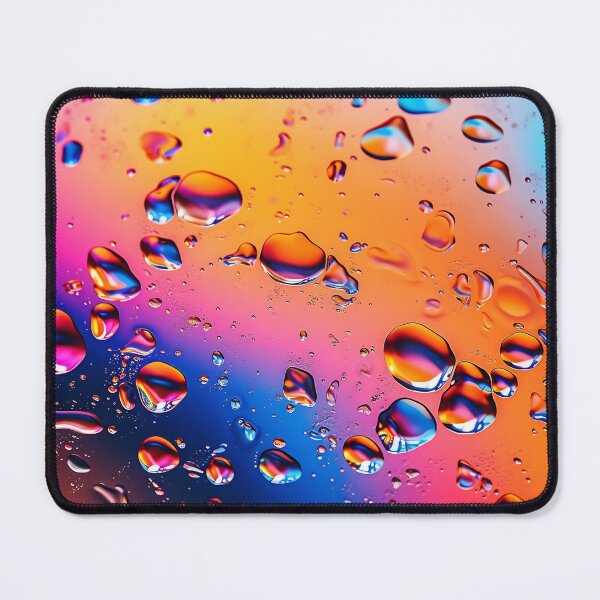 Item preview, Abstract background of multiple bubbles of oil in liquid over multicolored background designed and sold by anytka.