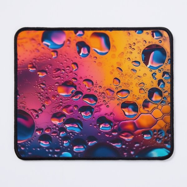 Item preview, Abstract background of multiple bubbles of oil in liquid over multicolored background. designed and sold by anytka.