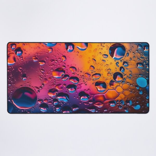 Item preview, Abstract background of multiple bubbles of oil in liquid over multicolored background. designed and sold by anytka.