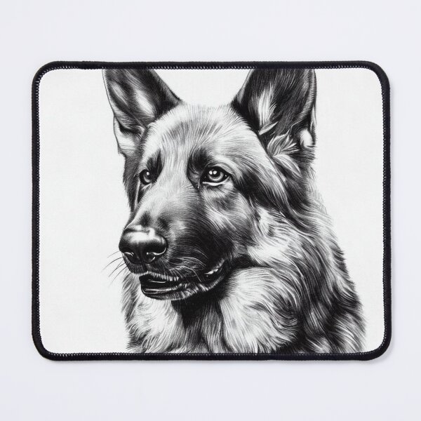 Item preview, ATTENTIVE GERMAN SHEPHERD designed and sold by JUVILLGO.