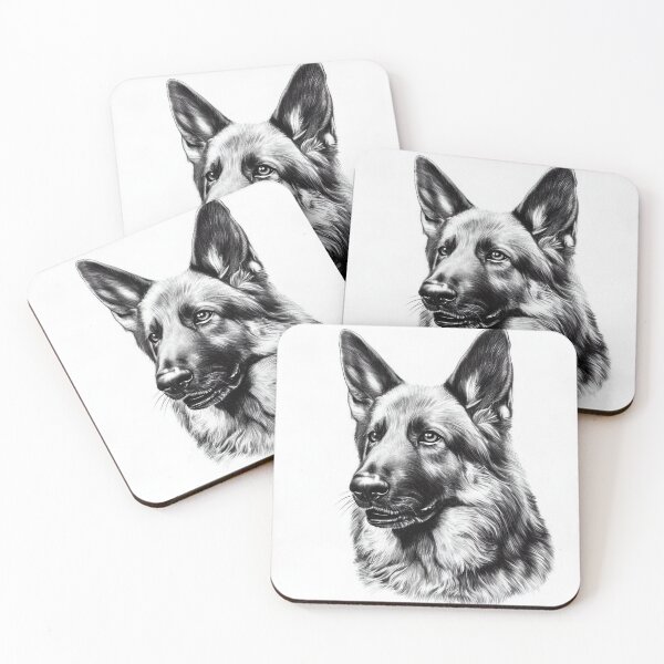 Item preview, ATTENTIVE GERMAN SHEPHERD designed and sold by JUVILLGO.