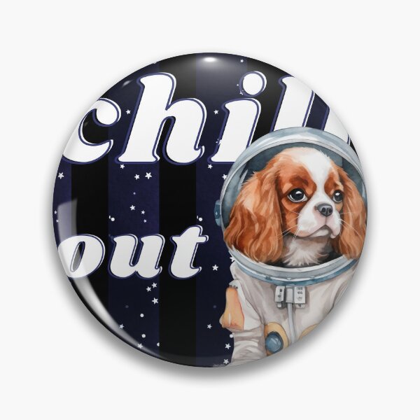 Item preview, Chill out - Spaniel Dog Astronaut, rest and relaxation. Relax and calm. Calm down, chill out. Funny Spacedog designed and sold by PupilLove.