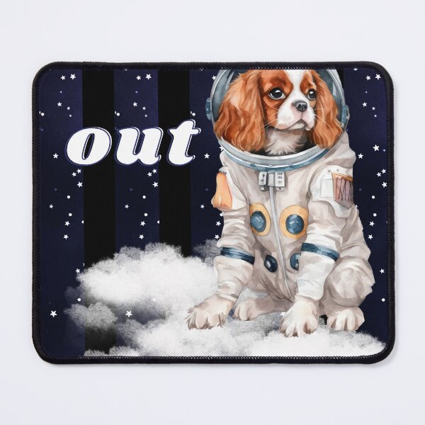Item preview, Chill out - Spaniel Dog Astronaut, rest and relaxation. Relax and calm. Calm down, chill out. Funny Spacedog designed and sold by PupilLove.