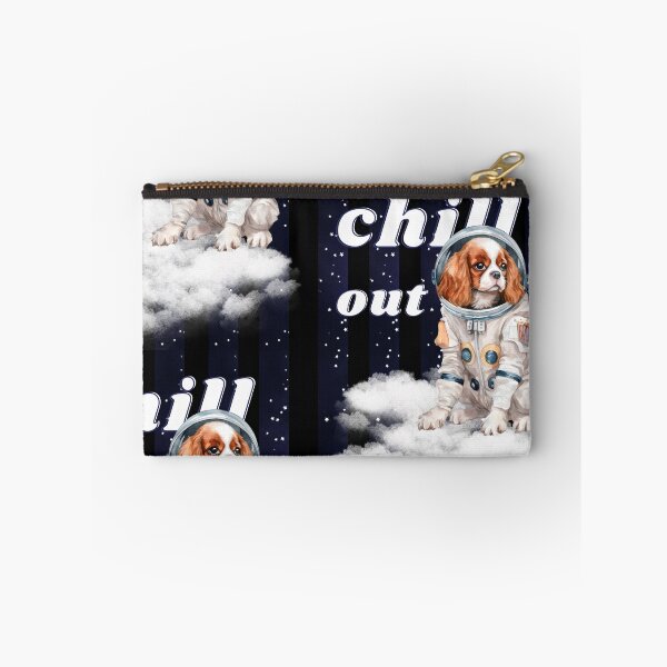 Item preview, Chill out - Spaniel Dog Astronaut, rest and relaxation. Relax and calm. Calm down, chill out. Funny Spacedog designed and sold by PupilLove.