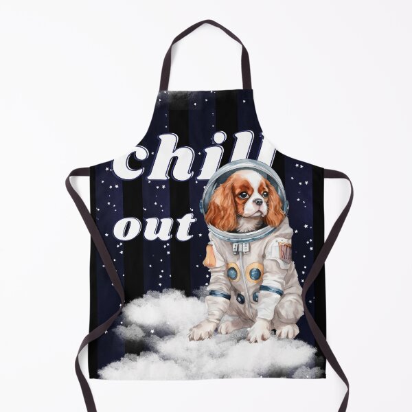 Item preview, Chill out - Spaniel Dog Astronaut, rest and relaxation. Relax and calm. Calm down, chill out. Funny Spacedog designed and sold by PupilLove.