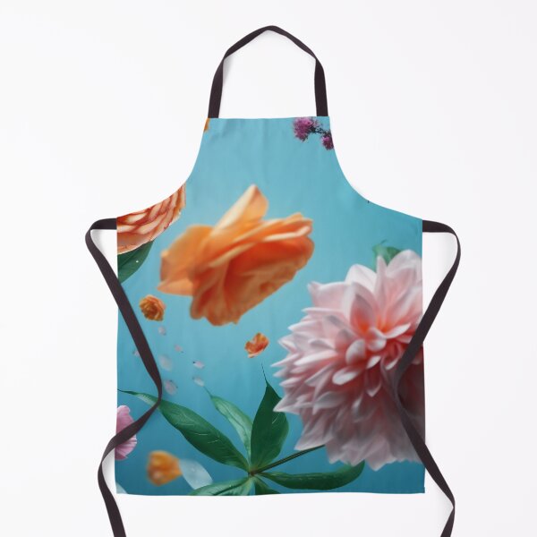 Item preview, Beautiful spring flowers flying in the air, against teal background. Creative spring floral layout. Minimal birthday, valentines or wedding concept. designed and sold by anytka.