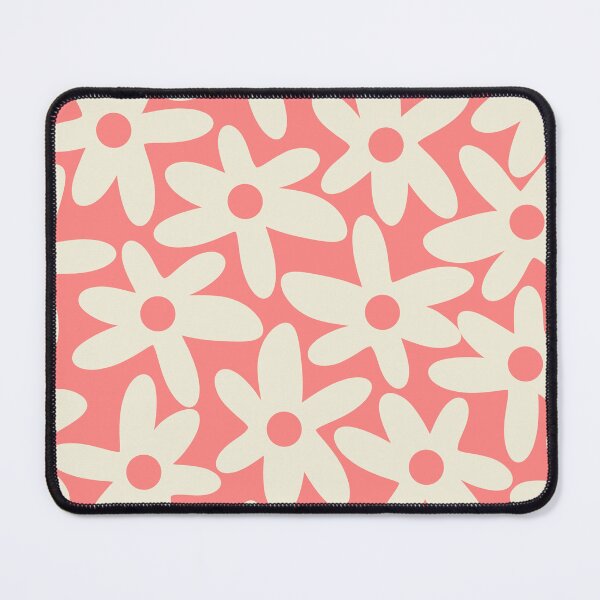 Item preview, Daisy Time Cute Retro Floral Pattern in Blush Pink and Cream designed and sold by kierkegaard.