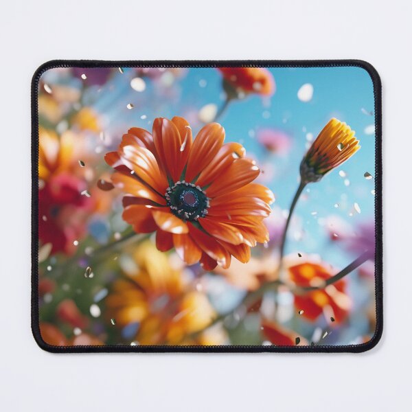 Item preview, Beautiful spring flowers flying in the air, against teal background. Creative spring floral layout. Minimal birthday, valentines or wedding concept. designed and sold by anytka.