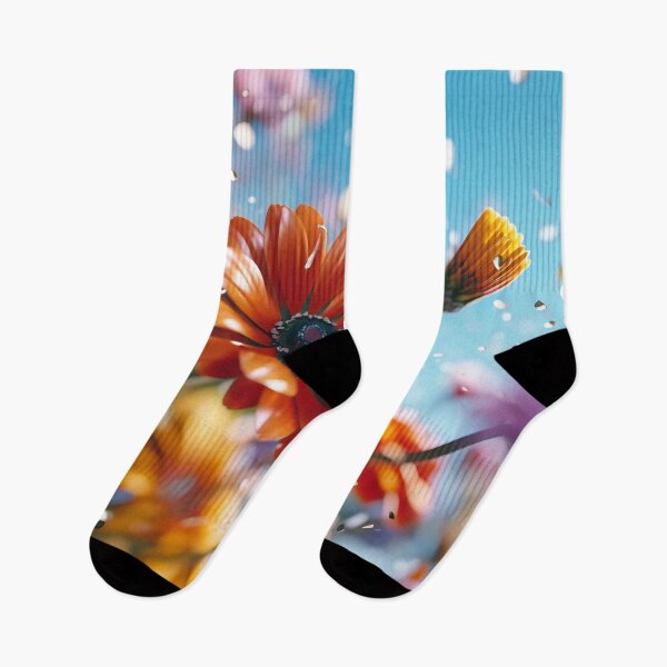 Item preview, Beautiful spring flowers flying in the air, against teal background. Creative spring floral layout. Minimal birthday, valentines or wedding concept. designed and sold by anytka.