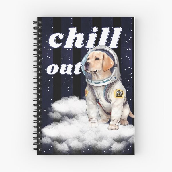 Item preview, Chill out - Labrador Retriver Astronaut, rest and relaxation. Relax and calm. Calm down, chill out. Funny Spacedog designed and sold by PupilLove.