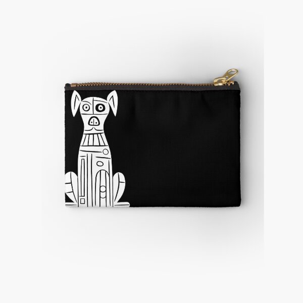 Item preview, Abstract Harmony: Black and White Dog Sculpted in Shapes designed and sold by BNCH44.