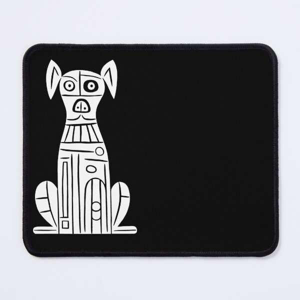 Item preview, Abstract Harmony: Black and White Dog Sculpted in Shapes designed and sold by BNCH44.