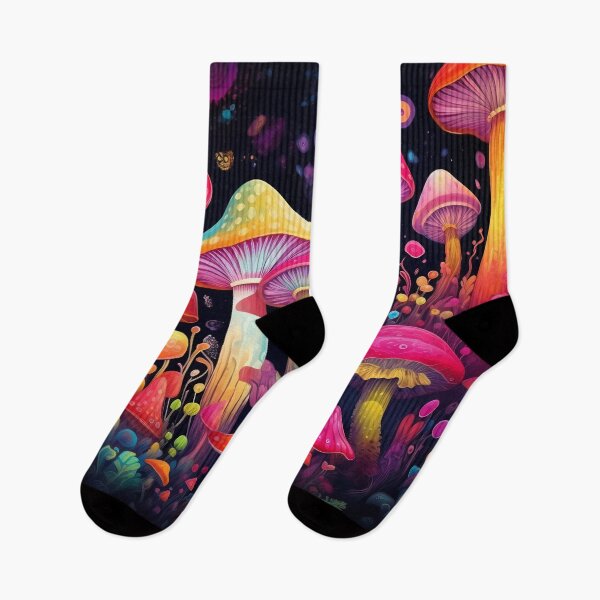 Item preview, Magic mushrooms. Psychedelic hallucination. Vibrant illustration. 60s 70s hippie colorful art. designed and sold by anytka.