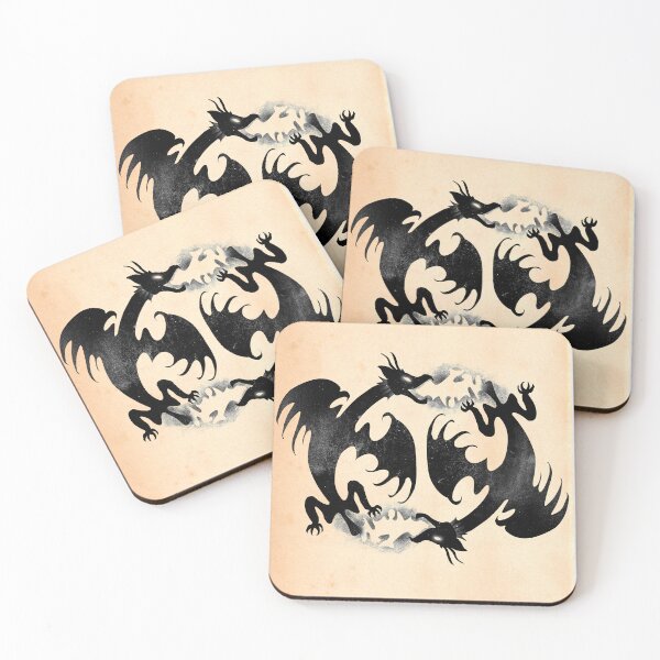 Item preview, twin dragons flames designed and sold by Afire Designs.
