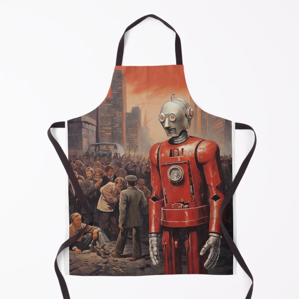 Aperçu de l'œuvre The Red Sad Robot créée et vendue par Robots-Retros.