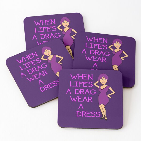 Item preview, When Lifes A Drag Wear A Dress Grungy Text designed and sold by taiche.