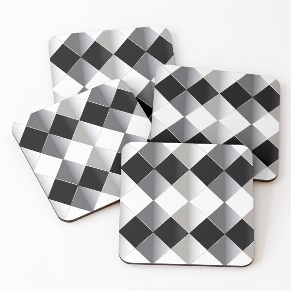 Item preview, Black and white diamond shaped pattern designed and sold by titur.