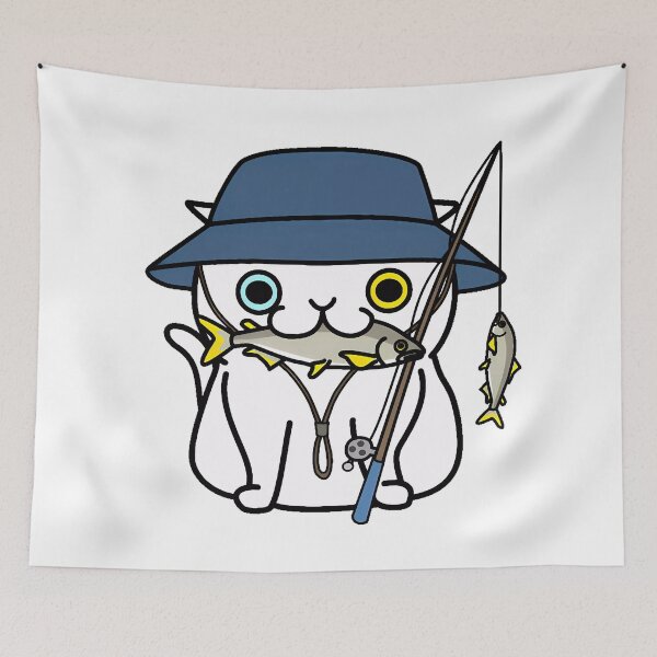 Item preview, cat fisherman designed and sold by Alexklim82.