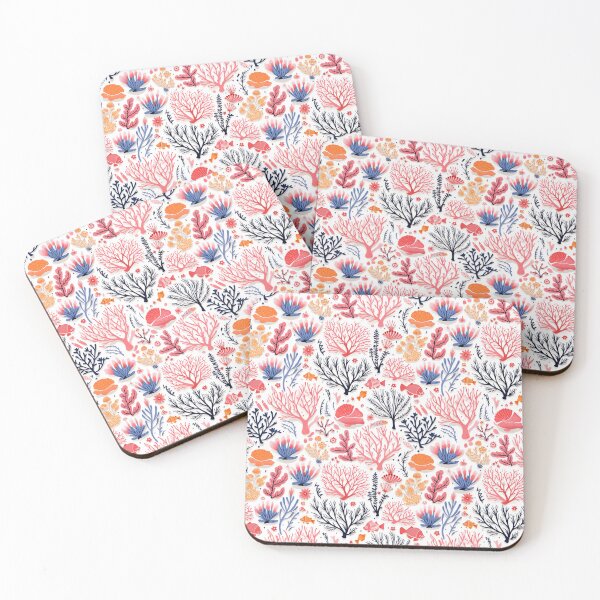 Item preview, Colorful Coral Pattern  designed and sold by ComerPrintCo.
