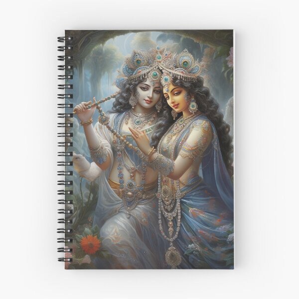 Item preview, A breathtaking portrait of Radha and Krishna  designed and sold by neerajgenius.