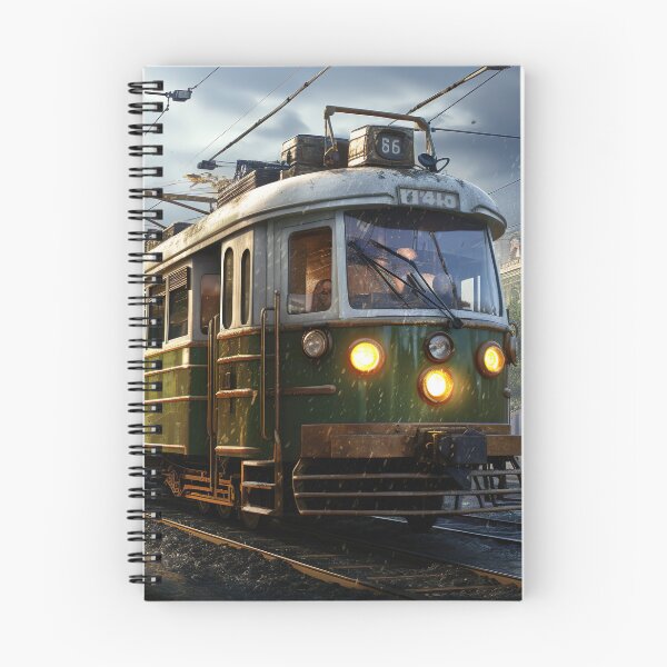 Artikelvorschau, Alte Elektrolokomotive mit Zug entworfen und verkauft von Pflugart.