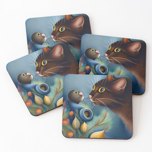 Item preview, Feline Frolics: A Playful Encounter of Cat and Mouse designed and sold by CreativeCircus.