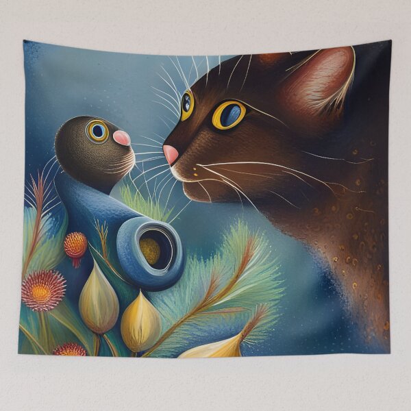 Item preview, Feline Frolics: A Playful Encounter of Cat and Mouse designed and sold by CreativeCircus.