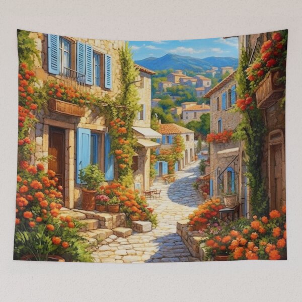 Item preview, A colorful morning in the outskirts of Rome designed and sold by RedCosmos-.