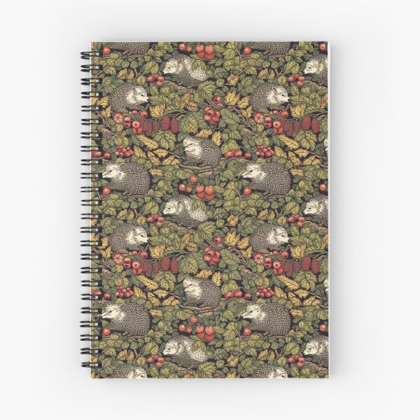 Item preview, Autumn Whiskers: Playful Hedgehogs Amidst the Fall Foliage designed and sold by RooTheCreative.