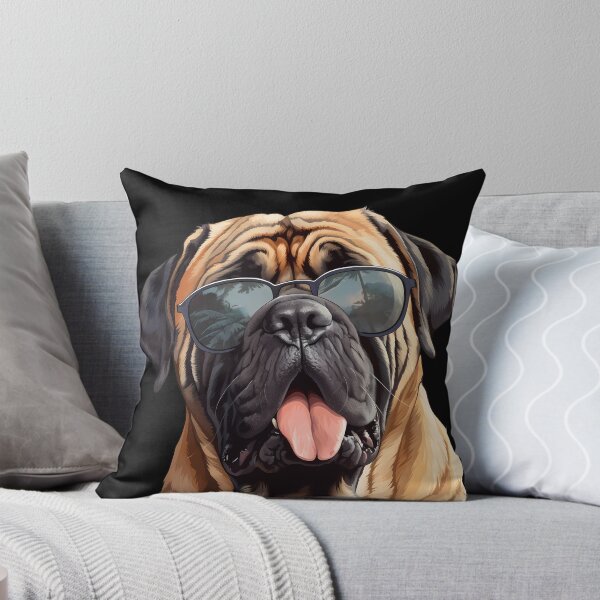 Aperçu de l'œuvre Heureux Mastiff anglais portant des lunettes de soleil créée et vendue par paniplex.