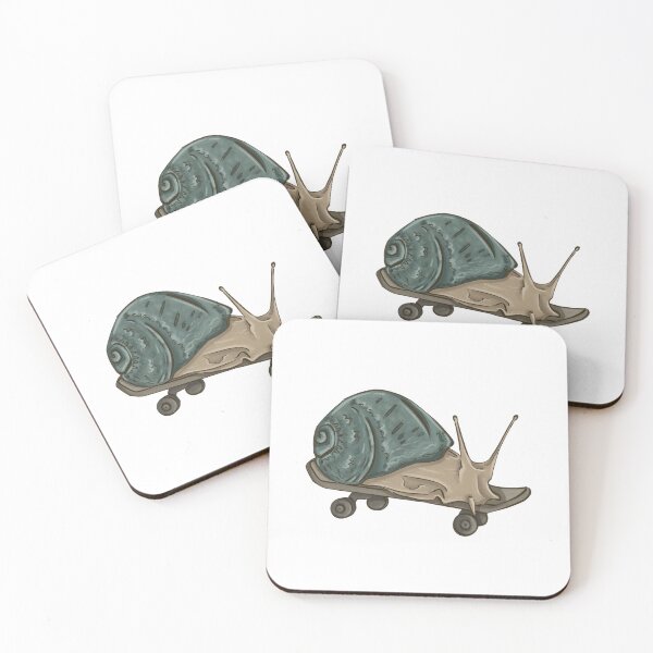 Artikelvorschau, Schnecke auf einem Skateboard entworfen und verkauft von luvrest.
