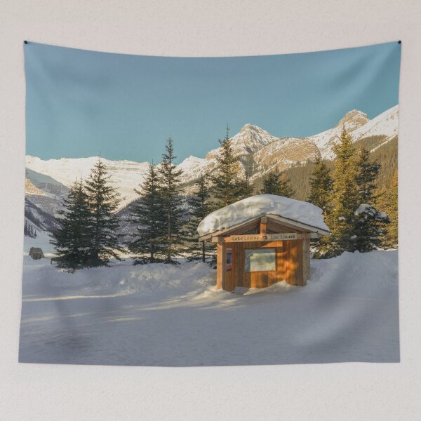 Item preview, Snowy Serenity Lake Louise and the Majestic Mountains designed and sold by rawshutterbug.