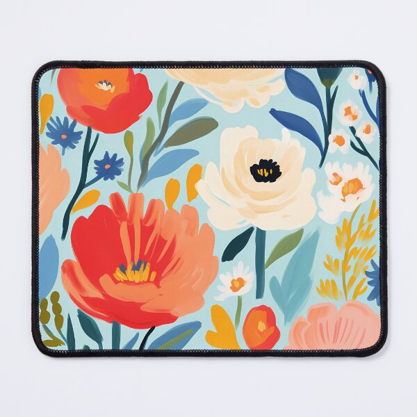 Item preview, boho design abstract oil painting flower15 designed and sold by UnaWu533.