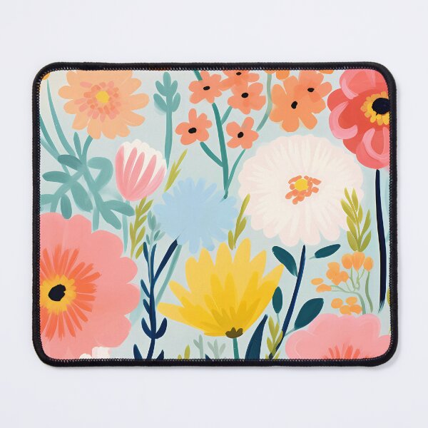 Item preview, boho design abstract oil painting flower 19 designed and sold by UnaWu533.