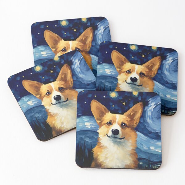Item preview, A Corgi Starry Night, Adorable Corgi Puppy designed and sold by Orianah.