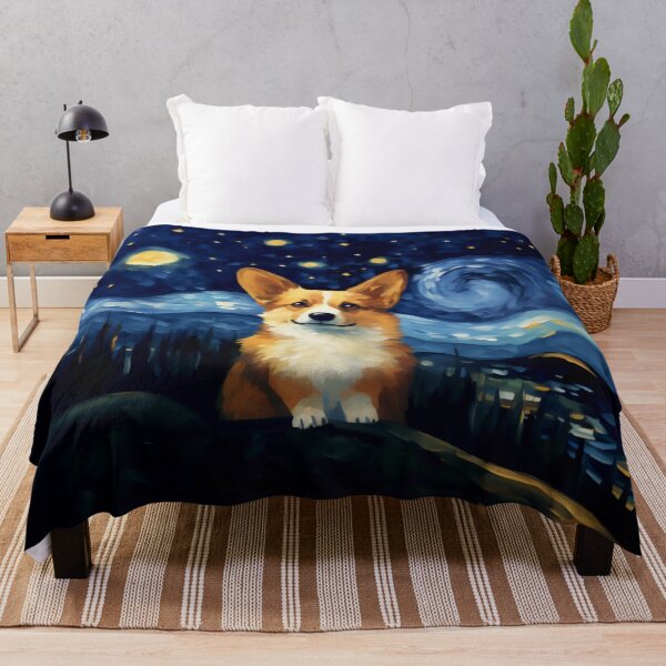 Item preview, A Corgi Starry Night, Adorable Corgi Puppy designed and sold by Orianah.