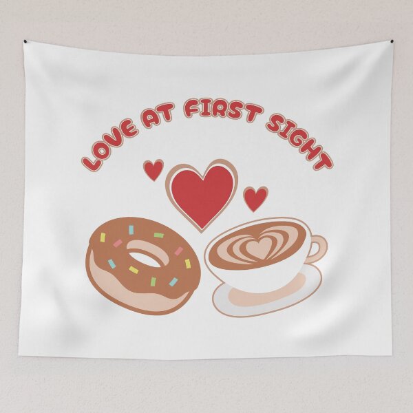 Item preview, Coffee and Donut couple, Love at first sight designed and sold by JinJinYoon.