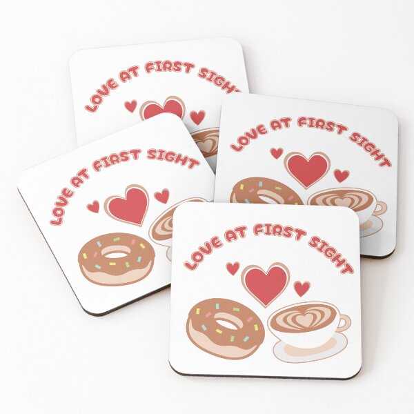 Item preview, Coffee and Donut couple, Love at first sight designed and sold by JinJinYoon.