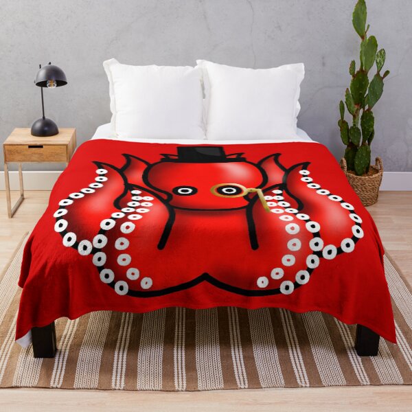 Item preview, red professor octopus designed and sold by octo-PS.