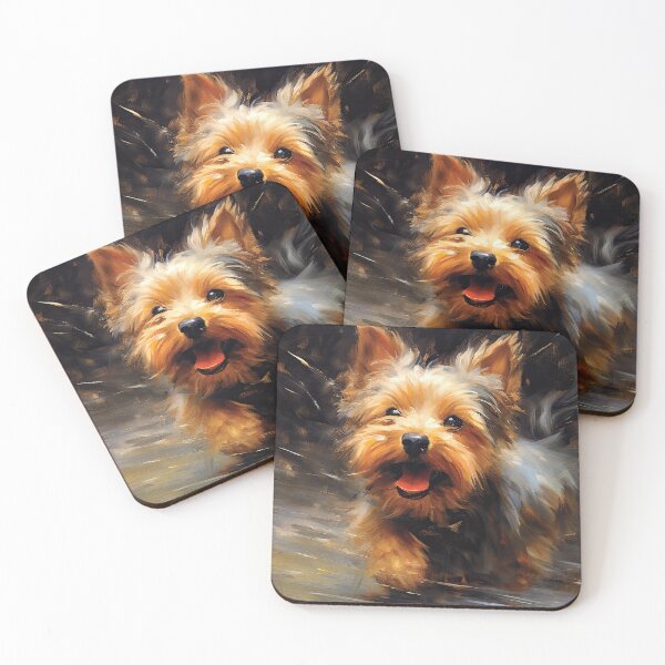 Item preview, Yorkshire Terrier Puppy Graphic T-Shirt Dress designed and sold by Digital-Art-Co.
