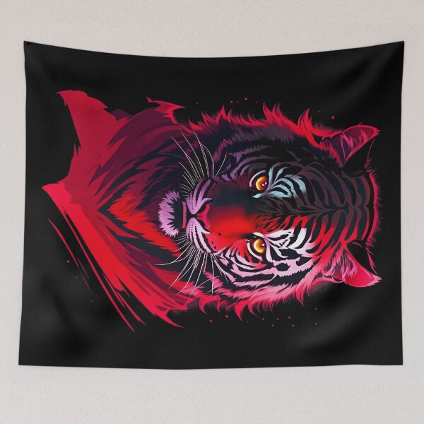 Item preview, Red Tiger Starlight Art designed and sold by MindWave THC.