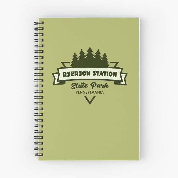 Item preview, Ryerson Station State Park Pennsylvania Trees And Ribbon designed and sold by bivenart.